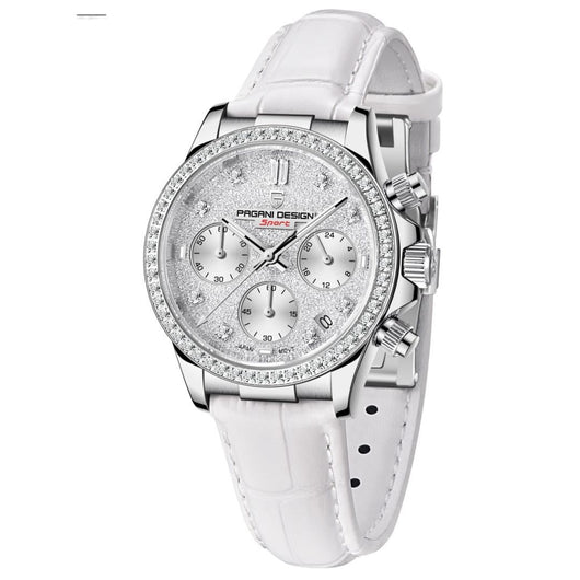 Reloj de Acero Inoxidable para Mujer con Diamantes y Calendario Luminoso - Image 6