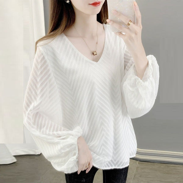 Blusa Chifón Premium Efecto Reductor y Cobertura Abdominal