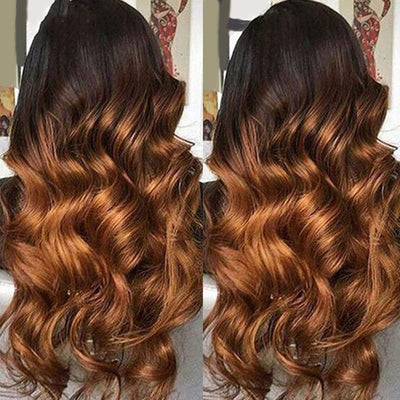 Pelucas Frontales de Encaje Ombre Cabello Humano Remy Coloreado - Image 4