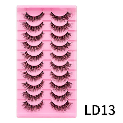 10 Pares de Pestañas Postizas Voluminosas con Rizo Natural - Image 19
