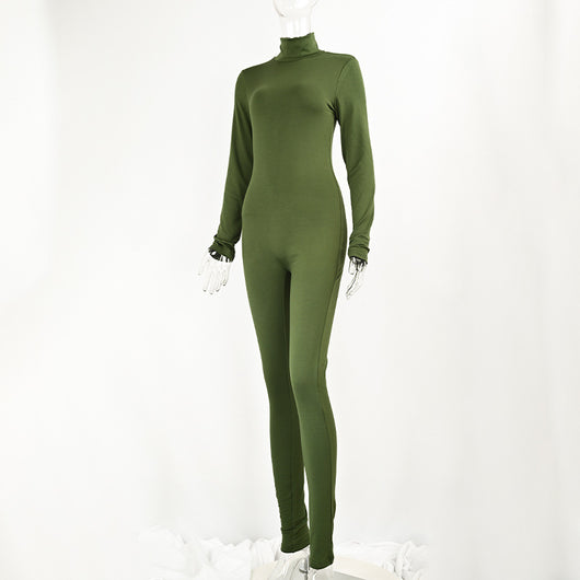 Jumpsuit de Yoga Térmico Ajustado con Forro Polar - Otoño e Invierno - Image 12