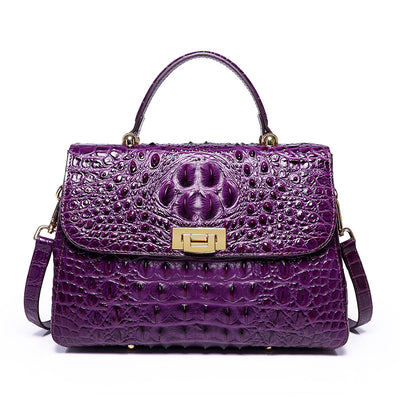 Bolso Mensajero de Cuero para Mujer con Patrón de Peces - Image 16