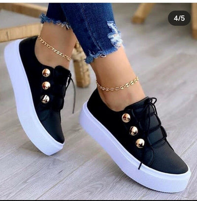 Mocasines Blancos de Punta Cuadrada con Plataforma Suave - Image 6