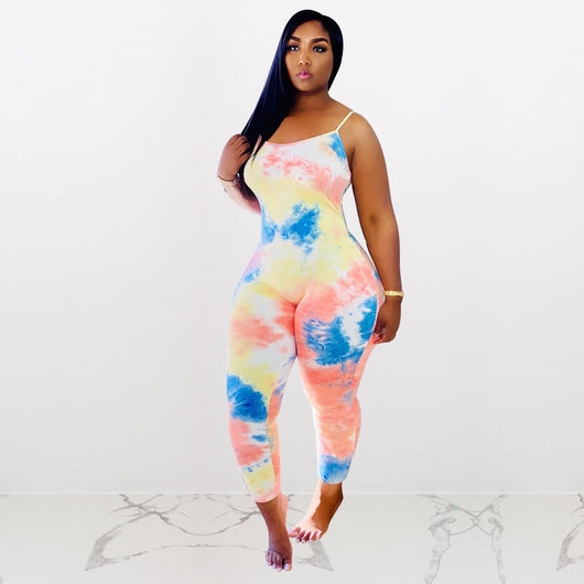 Jumpsuit Cropped de Seda Láctea Estampada - Image 4