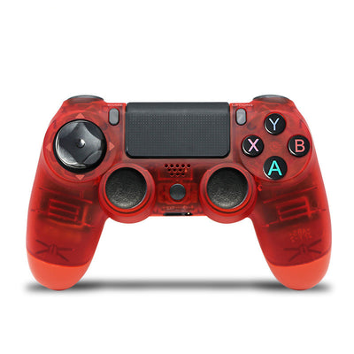Rose gold wireless game controller with dual vibration, Bluetooth, and action buttons for PS4, PC, and P3. - Image 43