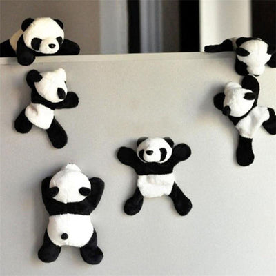Set de 6 Imanes Decorativos Panda de Peluche para Refrigerador - Image 4