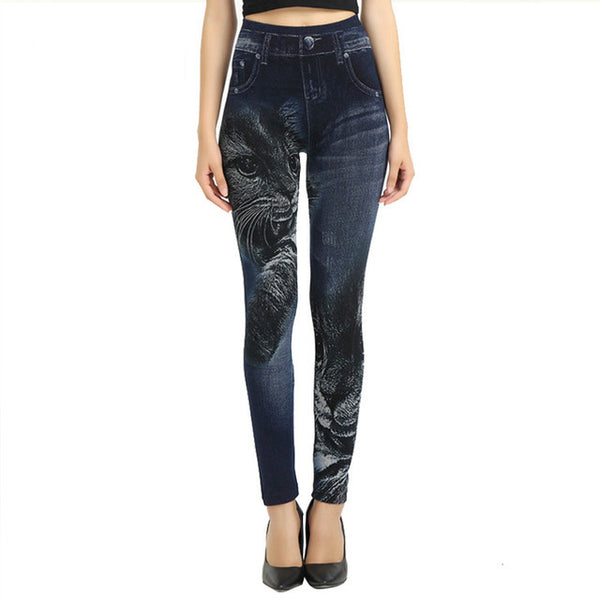 Pantalones de Yoga con Estampado de Gatitos