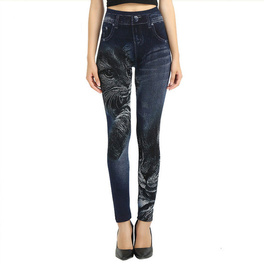 Pantalones de Yoga con Estampado de Gatitos