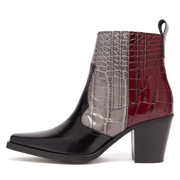 Botas Grandes de Mujer con Estampado de Piedra