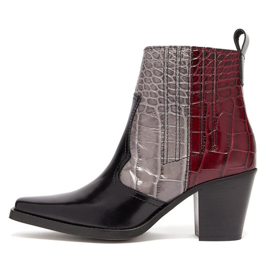 Botas Grandes de Mujer con Estampado de Piedra