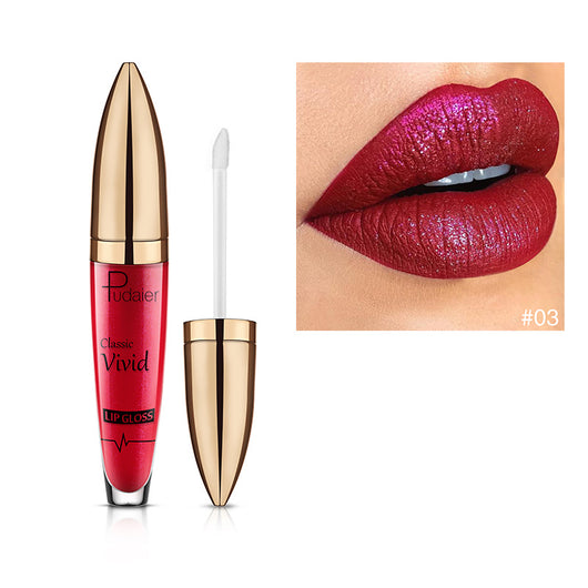 Brillo Labial Diamante Pudaiier Efecto Perlado Mate - Image 12