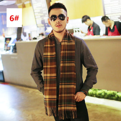 Bufanda Cuadrille Cálida para Hombre - Estilo Casual Versátil - Image 39