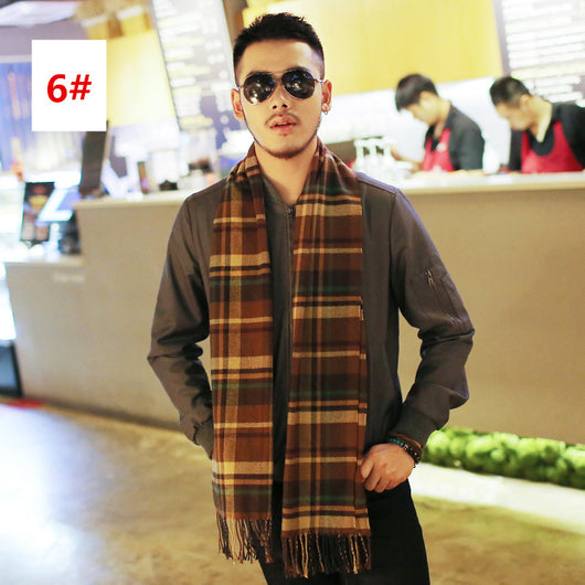 Bufanda Cuadrille Cálida para Hombre - Estilo Casual Versátil - Image 39