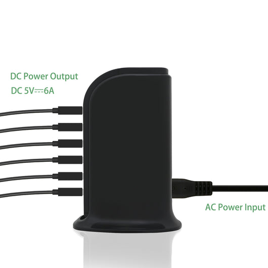 Cargador USB Multipuerto 30W de Carga Vertical Universal - Image 2