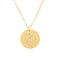 12 constellation tag fashion diamond-studded titanium steel necklace female Dorado Sagittarius