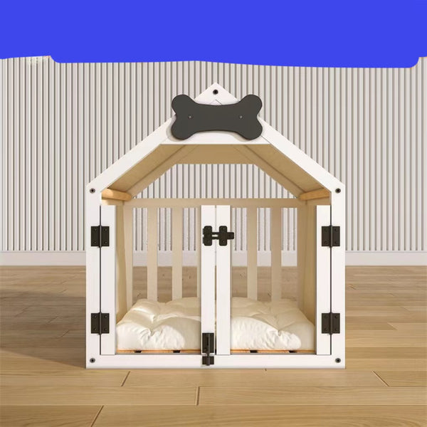 Casa de Madera Maciza para Perros - Desmontable y Lavable