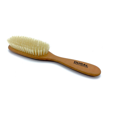 Pear Wood Hair Brush 8 Rows - Large Oval Natural Bristles