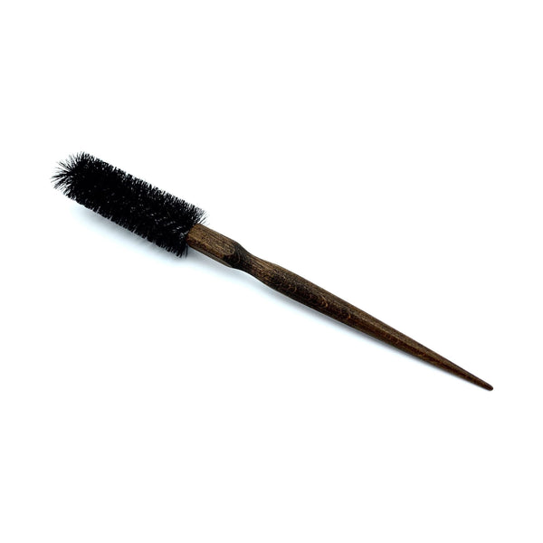 Boar Bristle Curling Brush with Wooden Handle - Professional Styling