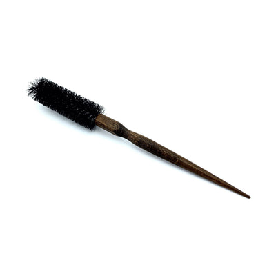 Boar Bristle Curling Brush with Wooden Handle - Professional Styling