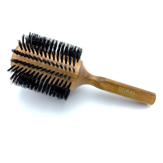 Dural Round-Styler Round Brush - Pure Boar Bristles and Beechwood