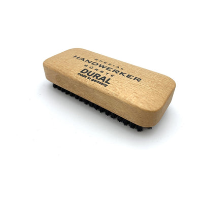 Dural hand &amp; Nail Brush Pure Black Natural Bristles Short And Extra Stiff Beech Wood