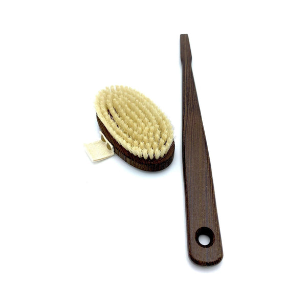 Dural Bath Brush with Pure Natural Bristles and Ash Wood Handle