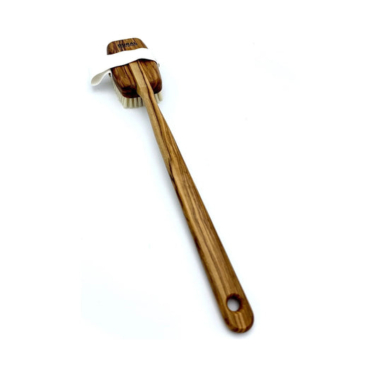 Dural Bath & Massage Brush Light Natural Bristles Olive Wood - Tekeno