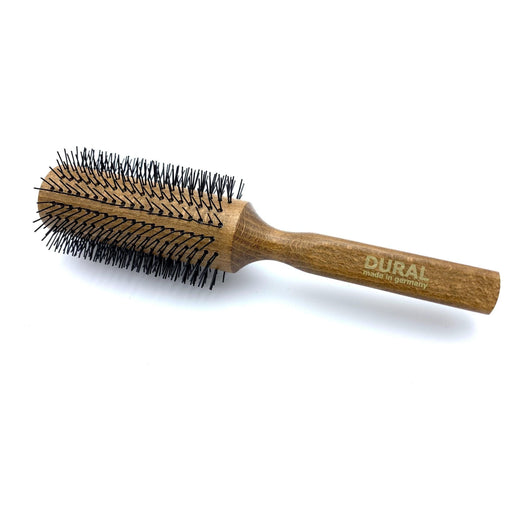 Cepillo Redondo Profesional Dural con Cerdas de Nylon y Mango de Madera de Haya