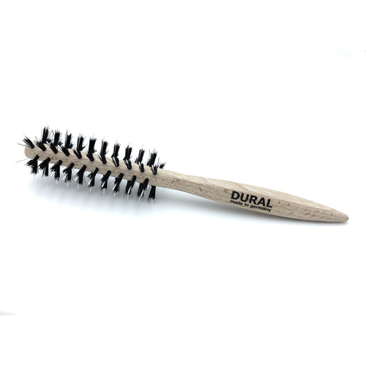 Dural Pin-Styler Hair Brush For Styling &amp; Care Boar Bristles &amp; White Nylon Pin Beech Wood