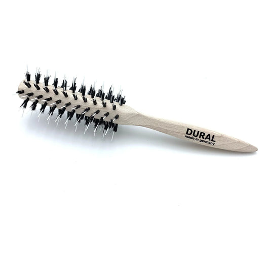 Dural Pin Styler hair Brush for Styling & Care Boar Bristler & White Nylon pin beech Wood - Tekeno