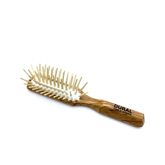Olive Wood Hairbrush - Flexible Cushion with Long Bristles