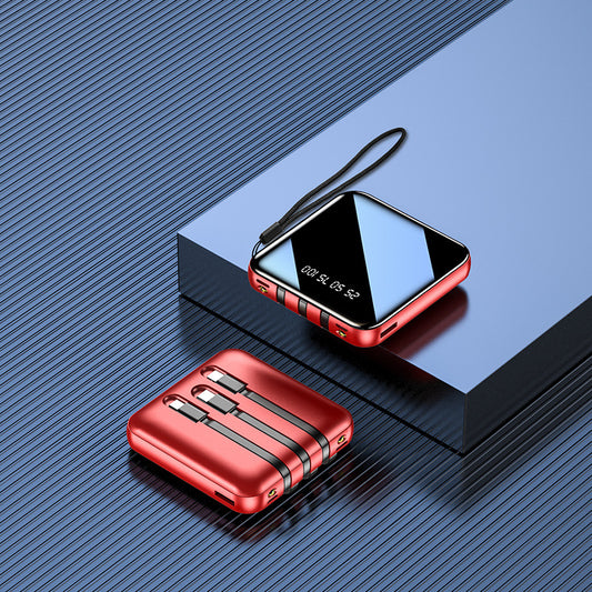 Banco de Energía con Pantalla LCD y Cable Triple para Tres Teléfonos - Image 2