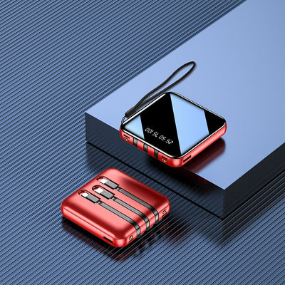 Banco de Energía con Pantalla LCD y Cable Triple para Tres Teléfonos - Image 2