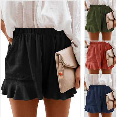 Shorts Casuales con Volantes