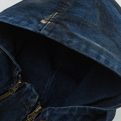 Chaqueta Denim con Capucha Estilo Splash Ink para Hombre - Image 4