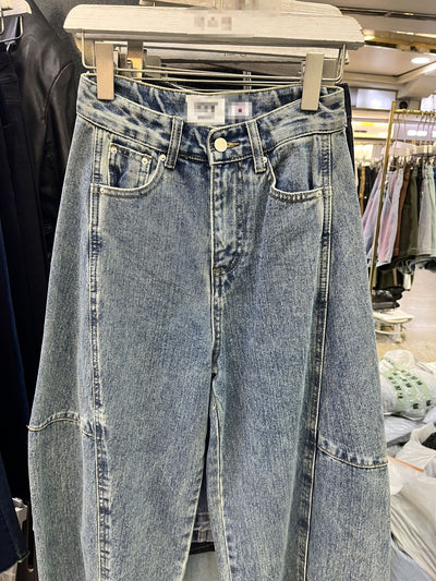 Pantalones Baggy Denim Lavado Banana Estilo Coreano - Image 21