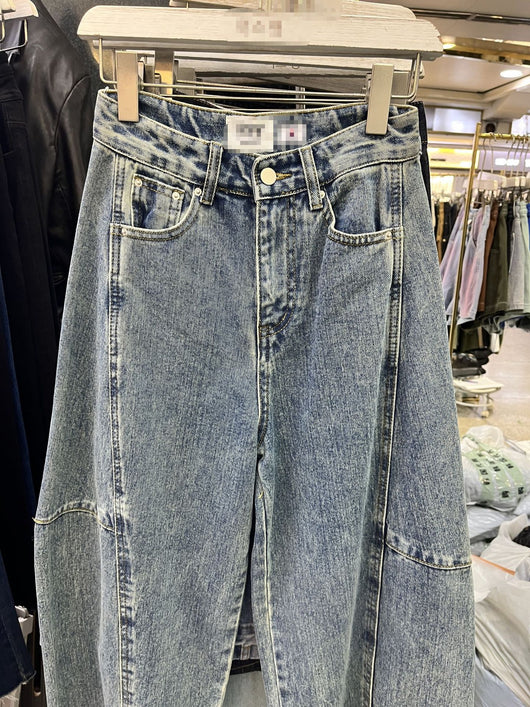 Pantalones Baggy Denim Lavado Banana Estilo Coreano - Image 21