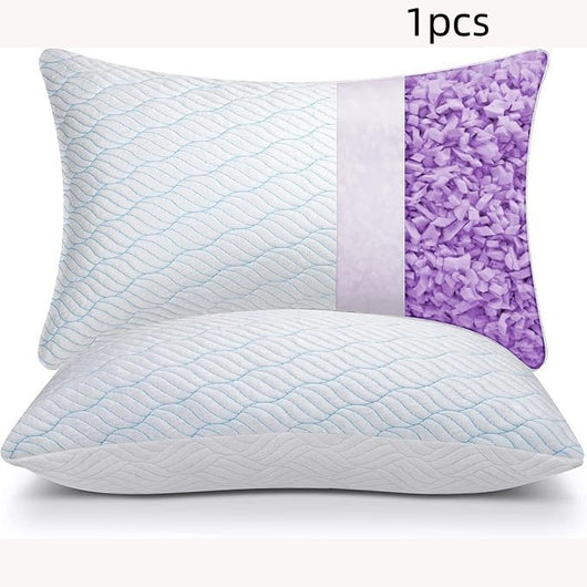 Almohada de Espuma Viscoelástica con Gel Refrescante de Lavanda - Image 6