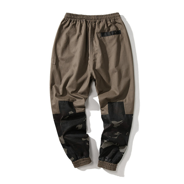 Pantalones de Licra Camuflaje Coreanos Talla Grande - Cintura Elástica Ajustable