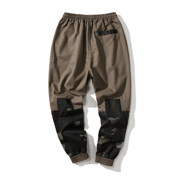 Pantalones de Licra Camuflaje Coreanos Talla Grande - Cintura Elástica Ajustable