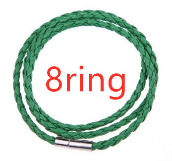 Pulsera de Cuero Trenzado Personalizada para Hombre con Nombre y Acero Inoxidable - Image 52