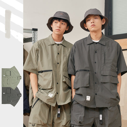 Camisa de Trabajo Impermeable con Múltiples Bolsillos - Estilo Pesca - Image 11