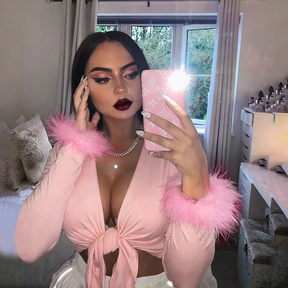 Camiseta Otoñal de Manga Larga con Diseño Textil Artesanal