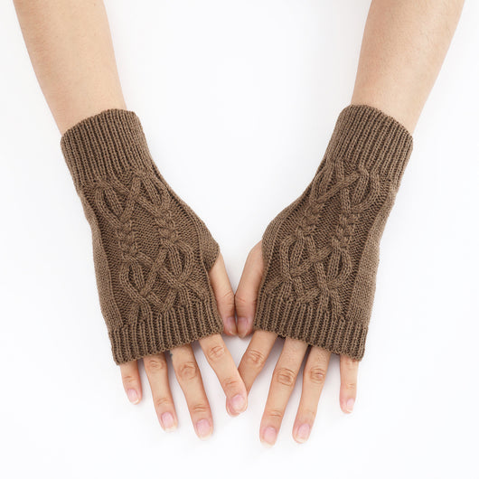 Guantes Tejidos Medio Dedo para Parejas - Lana Cálida Invierno Unisex - Image 8