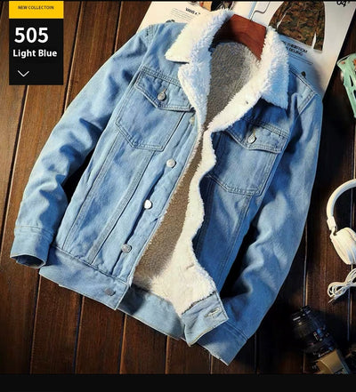 Abrigo Denim Forrado en Fleece para Hombre - Edición Invierno - Image 12
