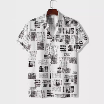Camisa Casual de Hombre con Rayas Estampadas - Image 2