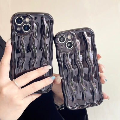 Funda para Teléfono con Efecto Ondas de Agua - Colores Sólidos - Image 9