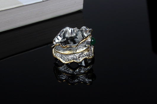 Anillo de Gema Hoja Exuberante - Image 15