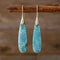 Aretes de Piedra Natural Lujo Ligero - Gotas de Agua Elegantes
