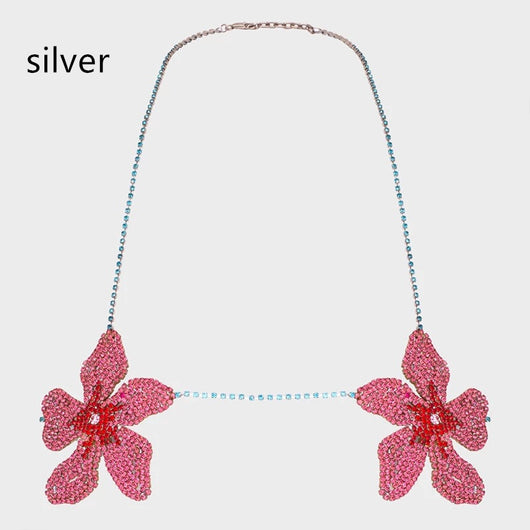 Cadena de Pecho con Flor - Joyería Elegante Europea y Americana - Image 8